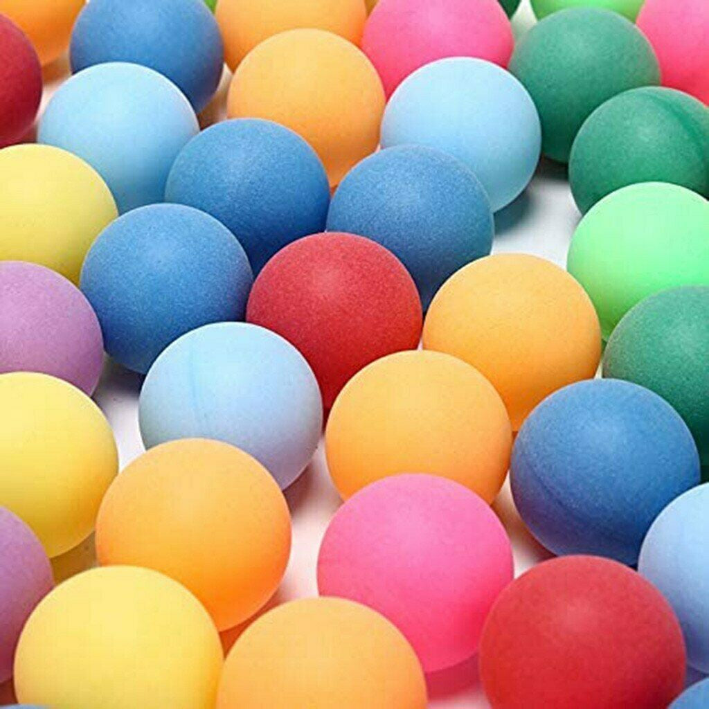 Ping Pong Table Tennis Plastic Game Balls in White and Multicolored Size-40Mm
