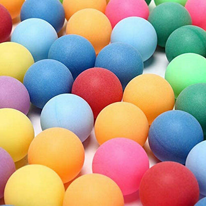 Ping Pong Table Tennis Plastic Game Balls in White and Multicolored Size-40Mm